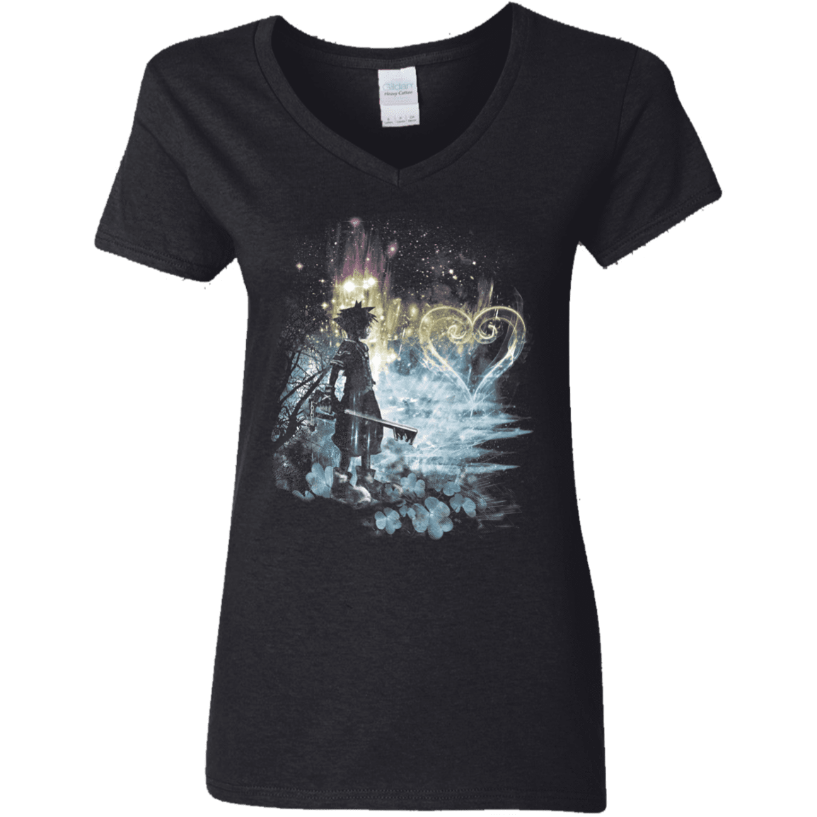 T-Shirts Black / S A Path to the Heart Women's V-Neck T-Shirt