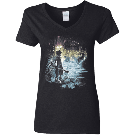 T-Shirts Black / S A Path to the Heart Women's V-Neck T-Shirt