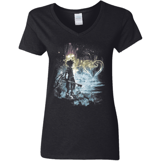 T-Shirts Black / S A Path to the Heart Women's V-Neck T-Shirt