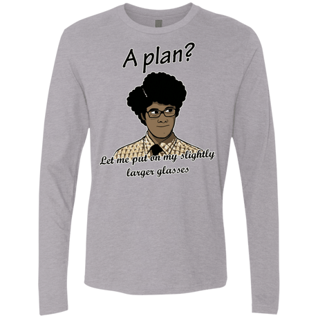 T-Shirts Heather Grey / Small A Plan Men's Premium Long Sleeve