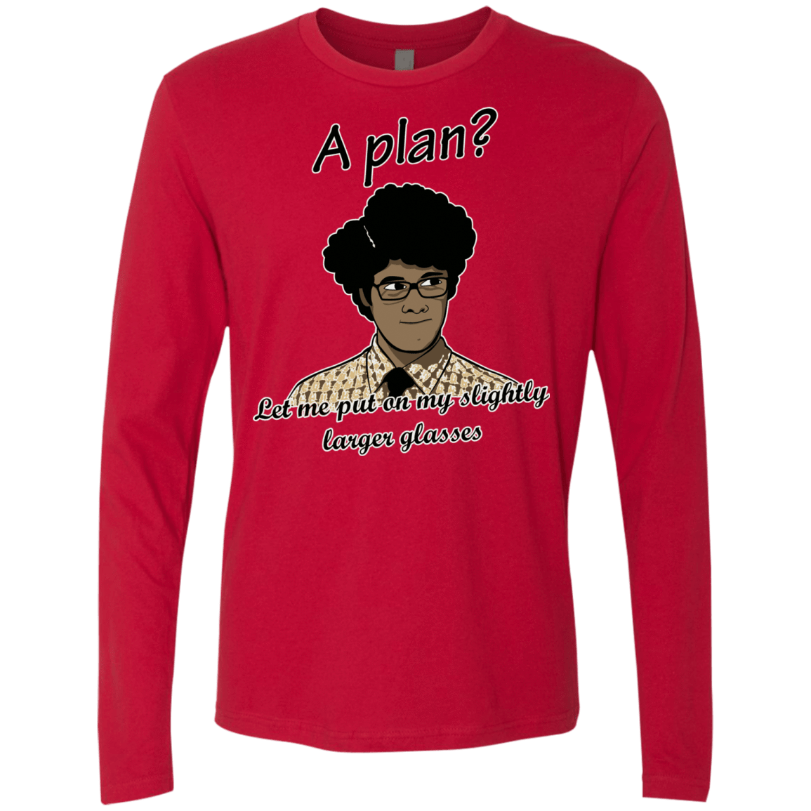 T-Shirts Red / Small A Plan Men's Premium Long Sleeve