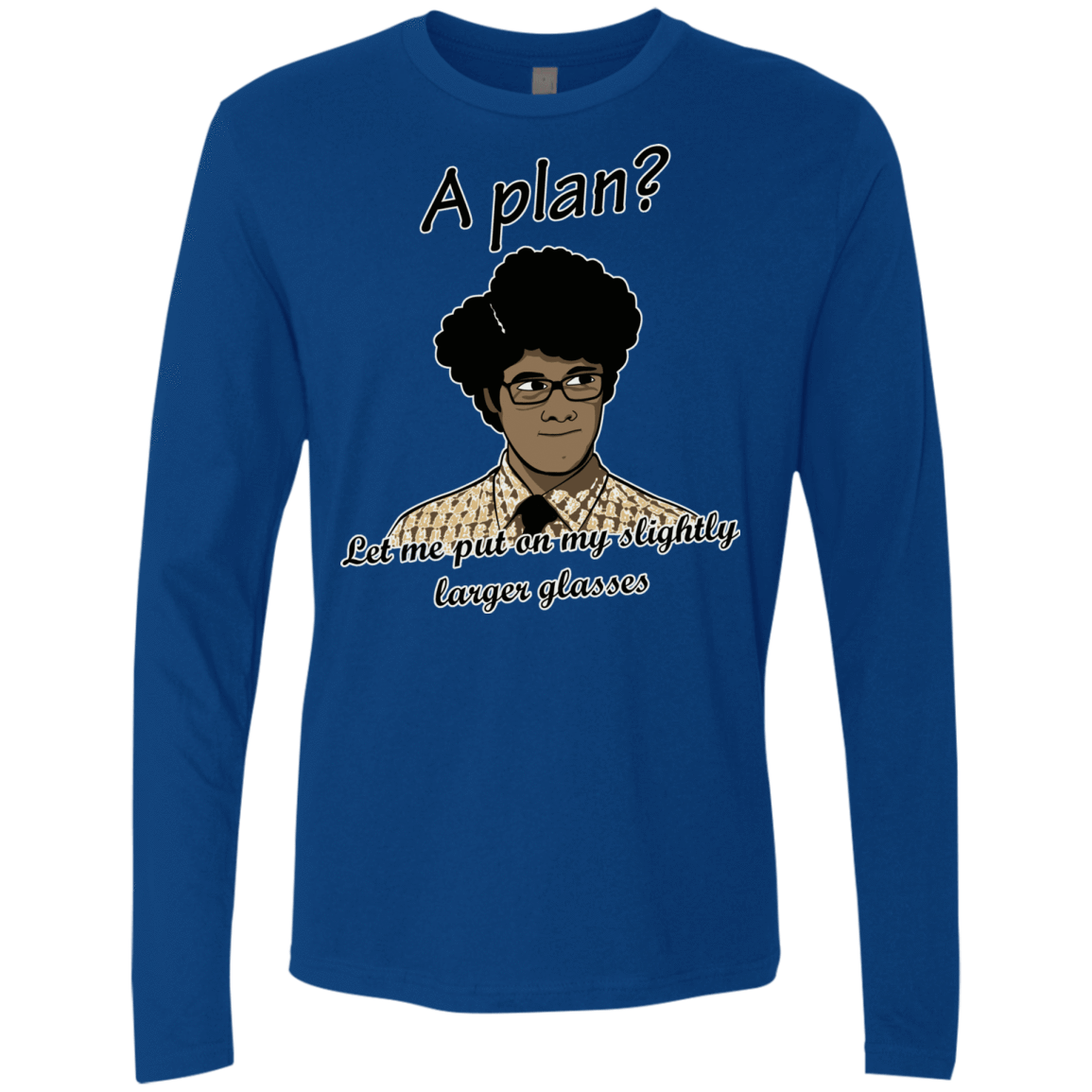 T-Shirts Royal / Small A Plan Men's Premium Long Sleeve