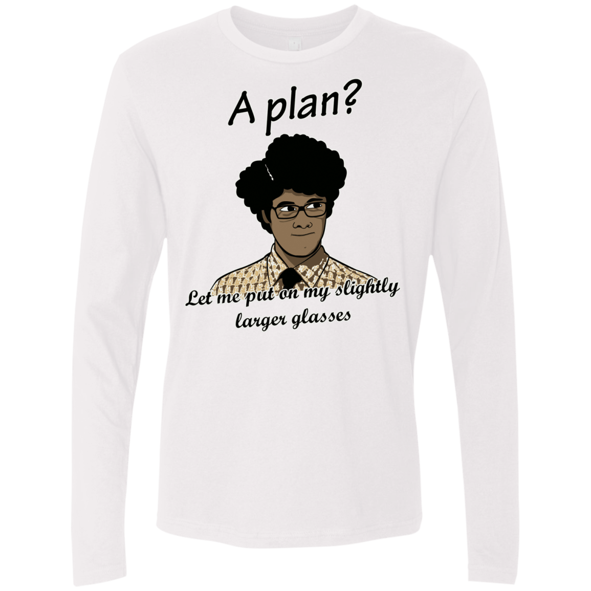 T-Shirts White / Small A Plan Men's Premium Long Sleeve