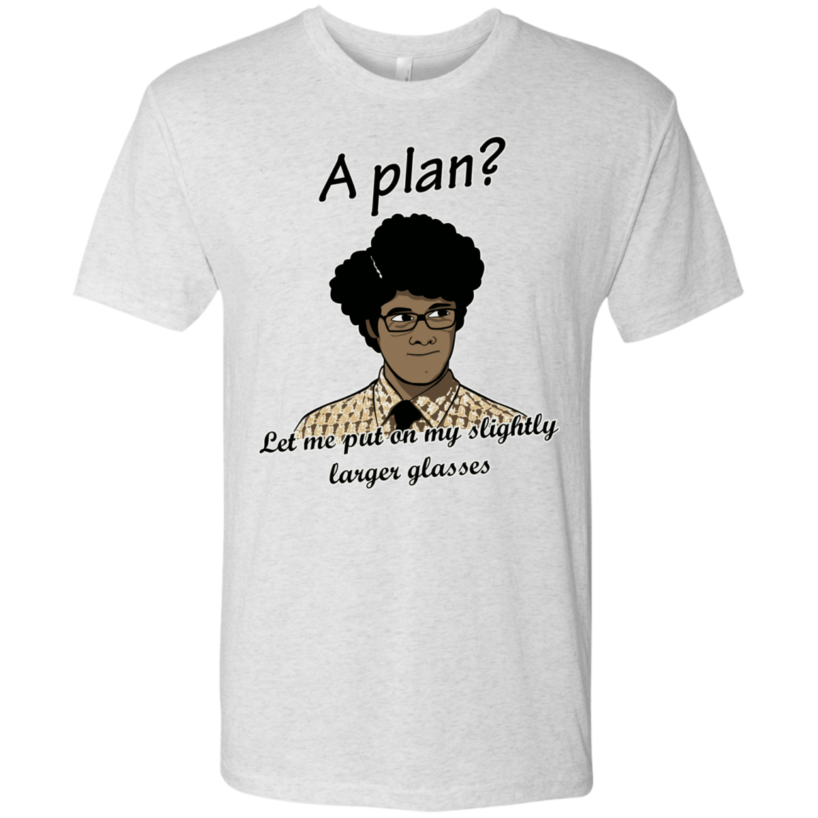 T-Shirts Heather White / Small A Plan Men's Triblend T-Shirt