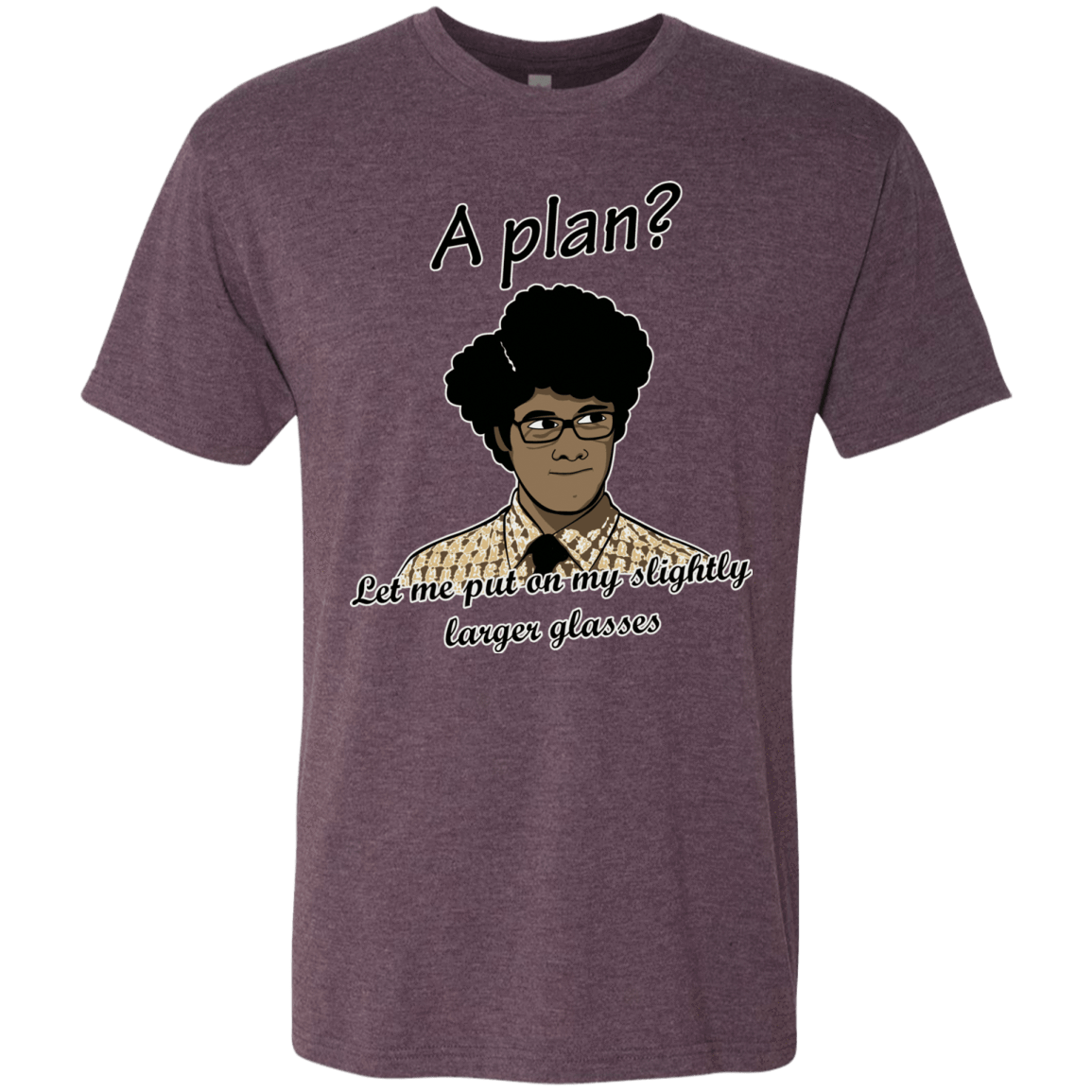 T-Shirts Vintage Purple / Small A Plan Men's Triblend T-Shirt