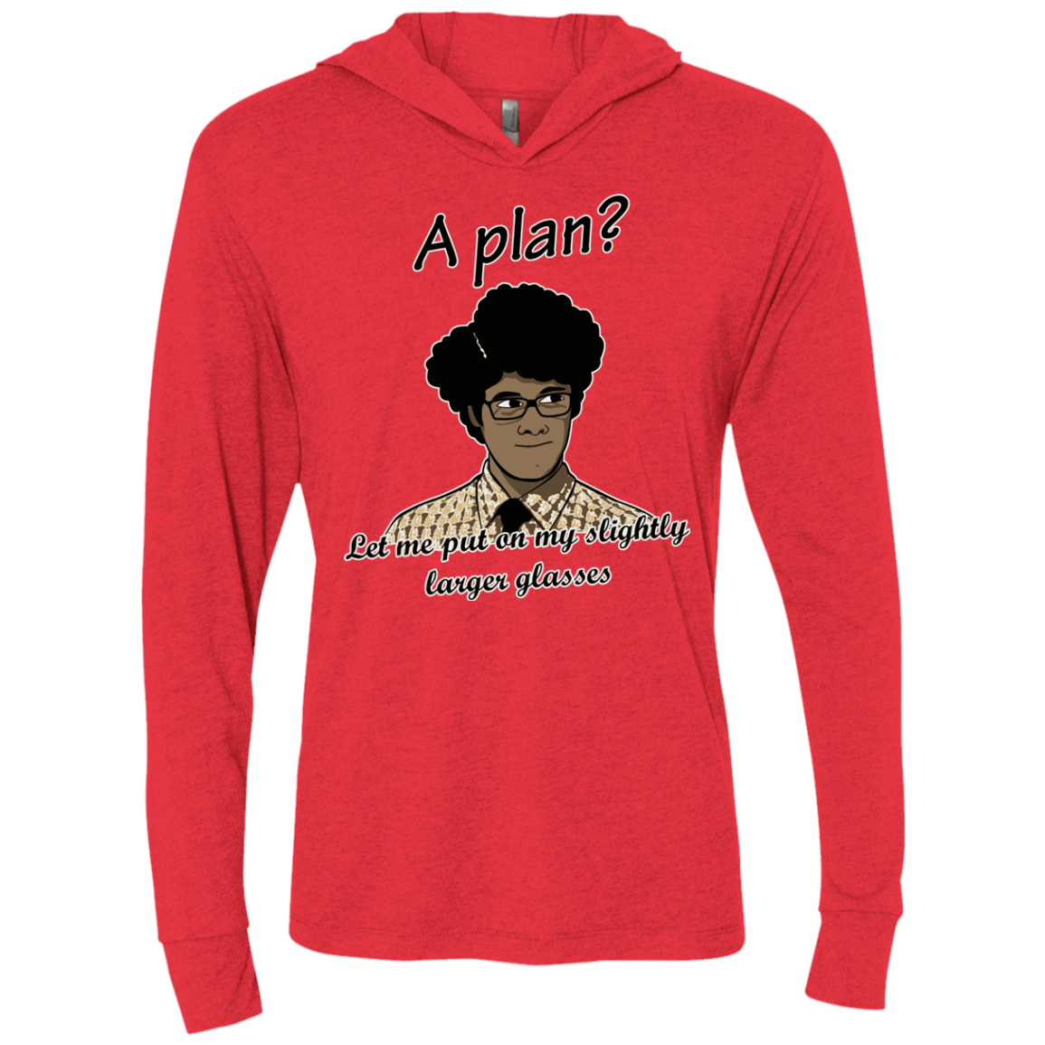 T-Shirts Vintage Red / X-Small A Plan Triblend Long Sleeve Hoodie Tee