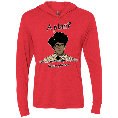 T-Shirts Vintage Red / X-Small A Plan Triblend Long Sleeve Hoodie Tee