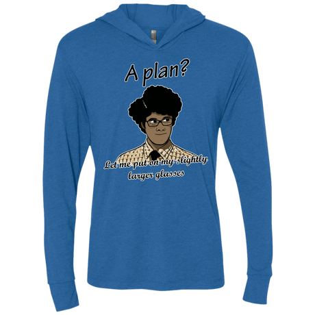 T-Shirts Vintage Royal / X-Small A Plan Triblend Long Sleeve Hoodie Tee