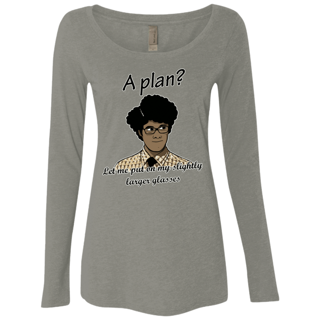 T-Shirts Venetian Grey / Small A Plan Women's Triblend Long Sleeve Shirt