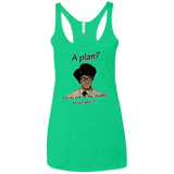 T-Shirts Envy / X-Small A Plan Women's Triblend Racerback Tank