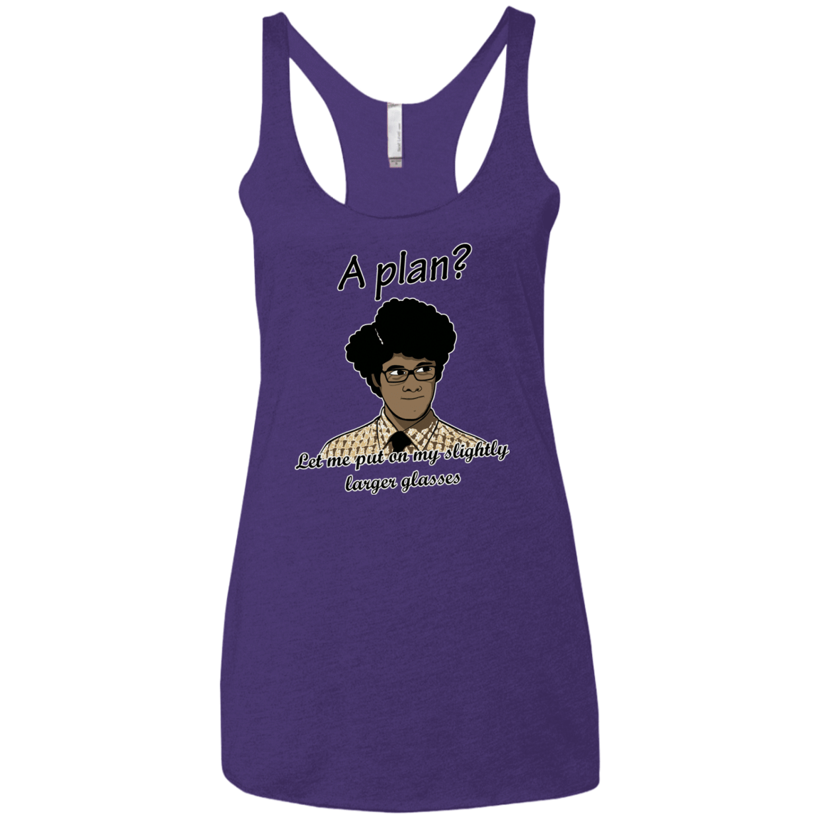 T-Shirts Purple / X-Small A Plan Women's Triblend Racerback Tank