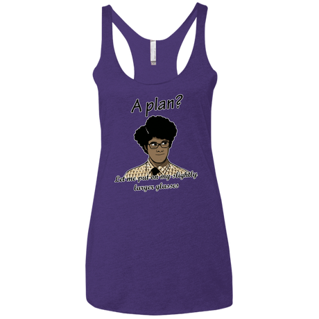 T-Shirts Purple / X-Small A Plan Women's Triblend Racerback Tank