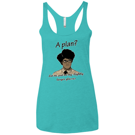 T-Shirts Tahiti Blue / X-Small A Plan Women's Triblend Racerback Tank