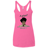 T-Shirts Vintage Pink / X-Small A Plan Women's Triblend Racerback Tank