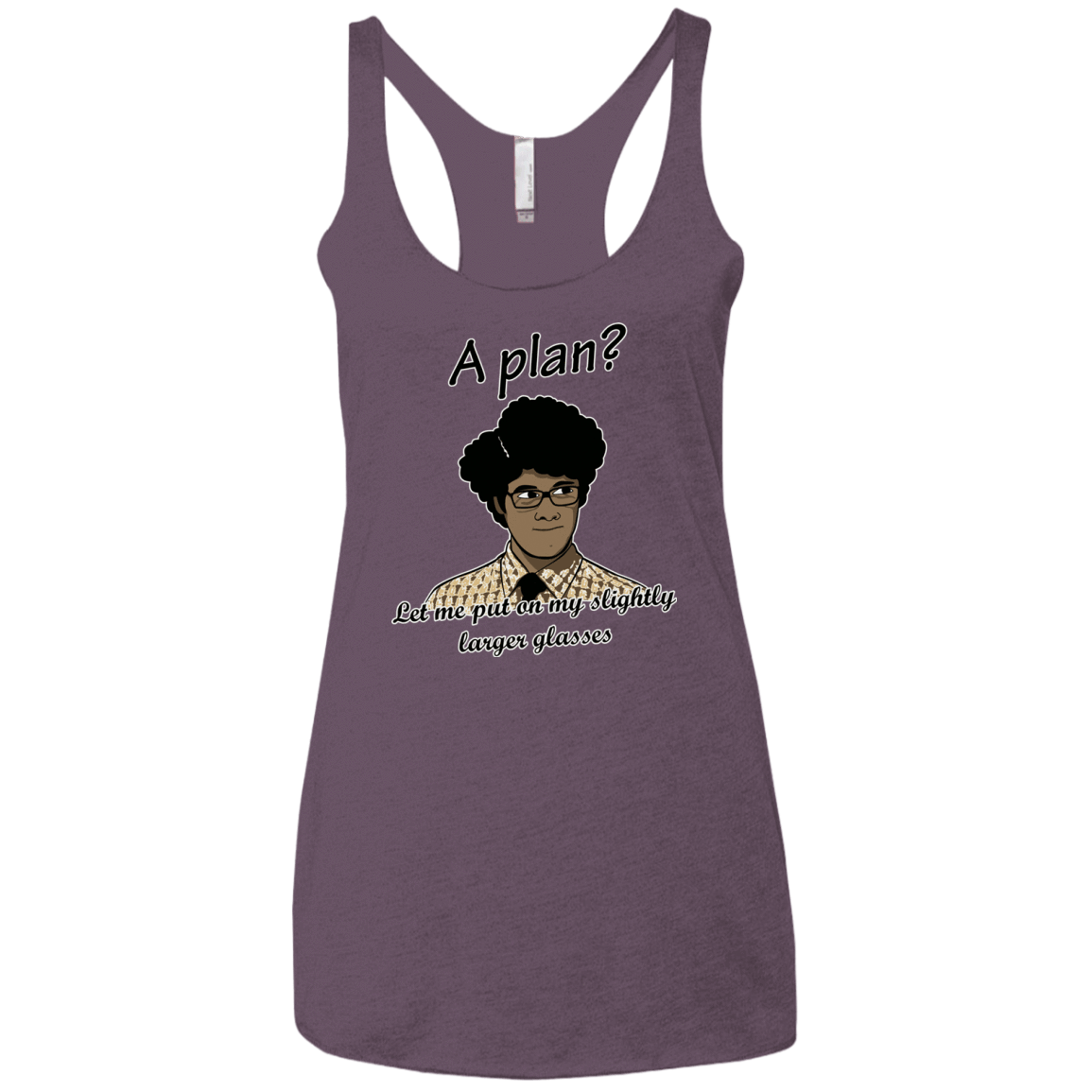 T-Shirts Vintage Purple / X-Small A Plan Women's Triblend Racerback Tank