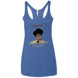 T-Shirts Vintage Royal / X-Small A Plan Women's Triblend Racerback Tank