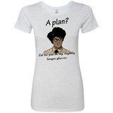 T-Shirts Heather White / Small A Plan Women's Triblend T-Shirt