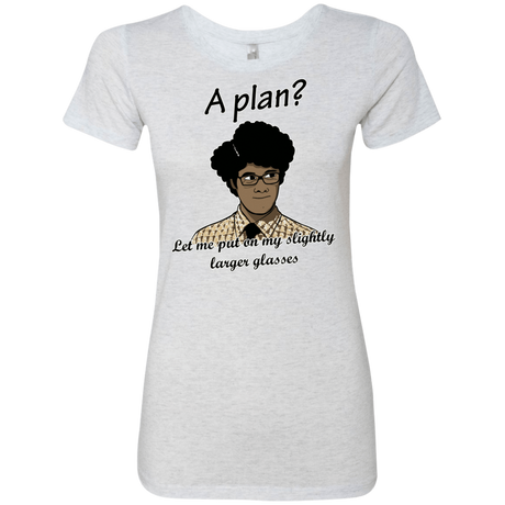 T-Shirts Heather White / Small A Plan Women's Triblend T-Shirt