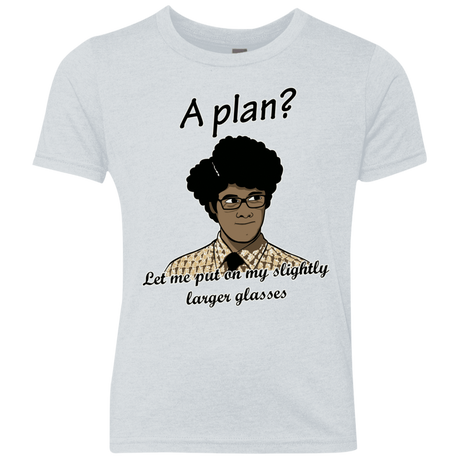 T-Shirts Heather White / YXS A Plan Youth Triblend T-Shirt