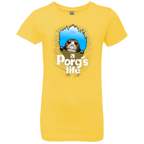 T-Shirts Vibrant Yellow / YXS A Porgs Life Girls Premium T-Shirt