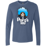 T-Shirts Indigo / Small A Porgs Life Men's Premium Long Sleeve