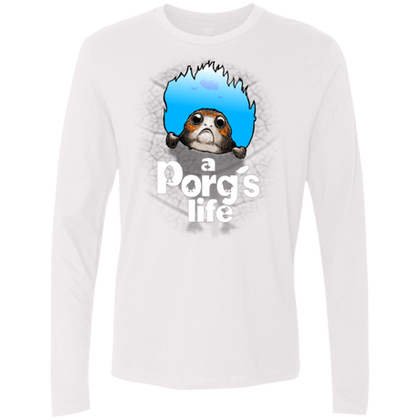 T-Shirts White / Small A Porgs Life Men's Premium Long Sleeve