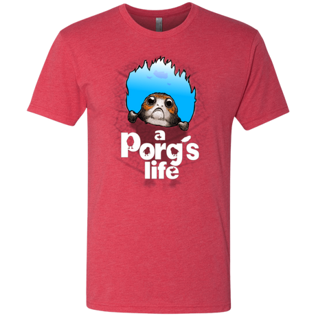 T-Shirts Vintage Red / Small A Porgs Life Men's Triblend T-Shirt