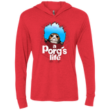 T-Shirts Vintage Red / X-Small A Porgs Life Triblend Long Sleeve Hoodie Tee