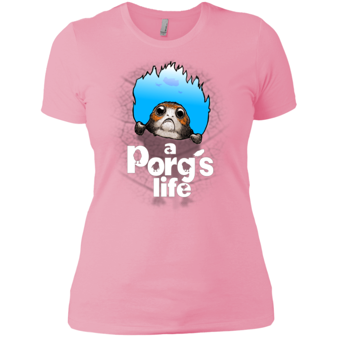 T-Shirts Light Pink / X-Small A Porgs Life Women's Premium T-Shirt