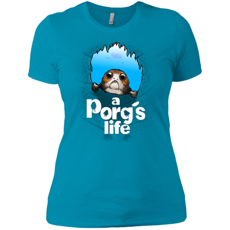 T-Shirts Turquoise / X-Small A Porgs Life Women's Premium T-Shirt