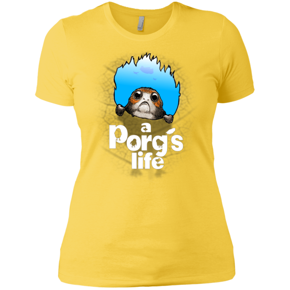 T-Shirts Vibrant Yellow / X-Small A Porgs Life Women's Premium T-Shirt