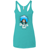T-Shirts Tahiti Blue / X-Small A Porgs Life Women's Triblend Racerback Tank