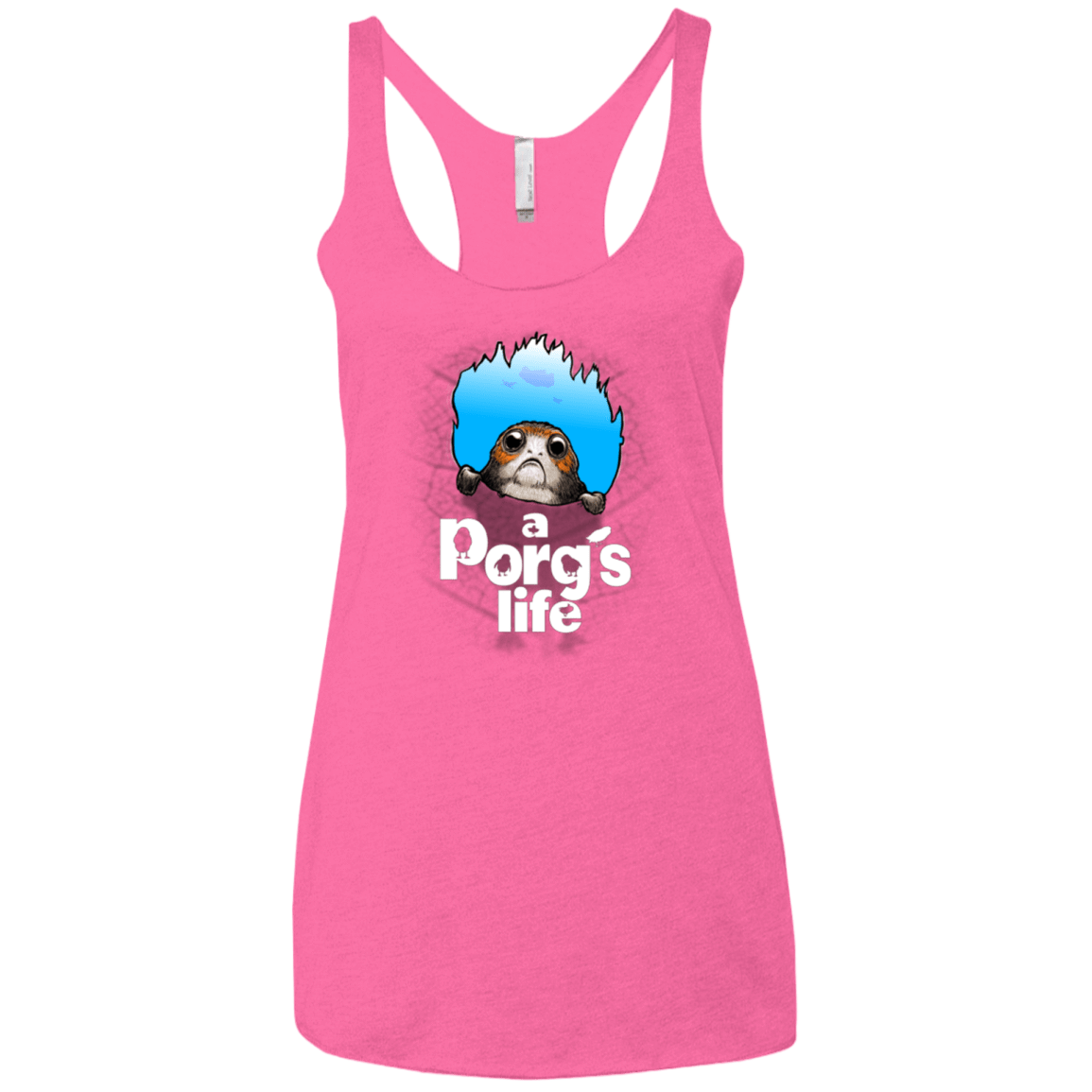 T-Shirts Vintage Pink / X-Small A Porgs Life Women's Triblend Racerback Tank