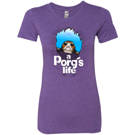 T-Shirts Purple Rush / Small A Porgs Life Women's Triblend T-Shirt