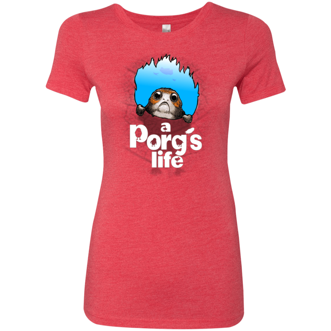 T-Shirts Vintage Red / Small A Porgs Life Women's Triblend T-Shirt