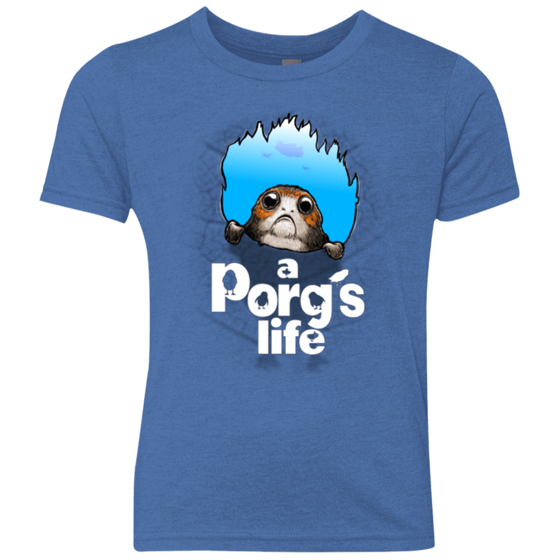 T-Shirts Vintage Royal / YXS A Porgs Life Youth Triblend T-Shirt
