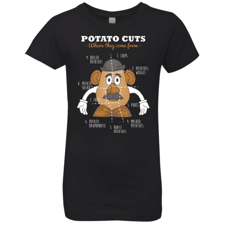 T-Shirts Black / YXS A Potato Anatomy Girls Premium T-Shirt