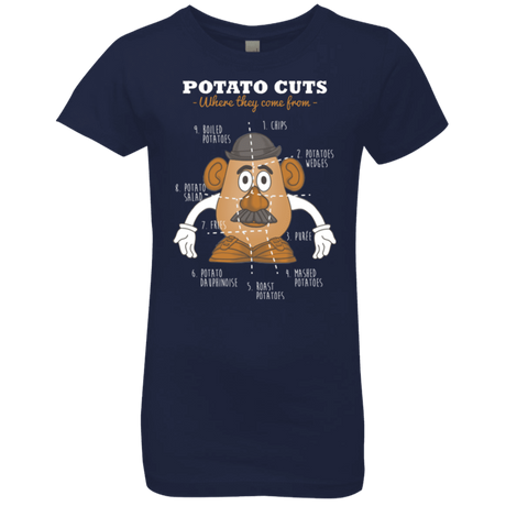 T-Shirts Midnight Navy / YXS A Potato Anatomy Girls Premium T-Shirt
