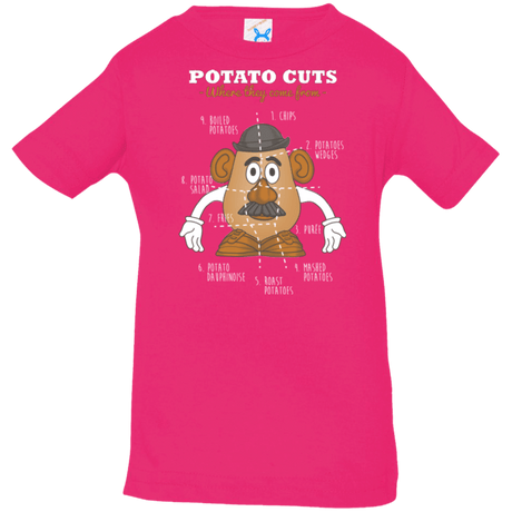 T-Shirts Hot Pink / 6 Months A Potato Anatomy Infant Premium T-Shirt