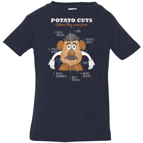 T-Shirts Navy / 6 Months A Potato Anatomy Infant Premium T-Shirt