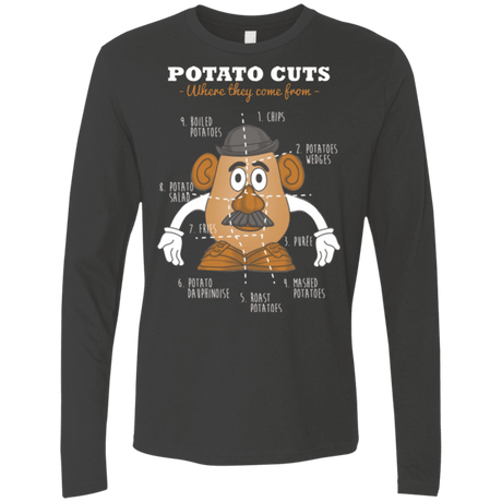 T-Shirts Heavy Metal / Small A Potato Anatomy Men's Premium Long Sleeve