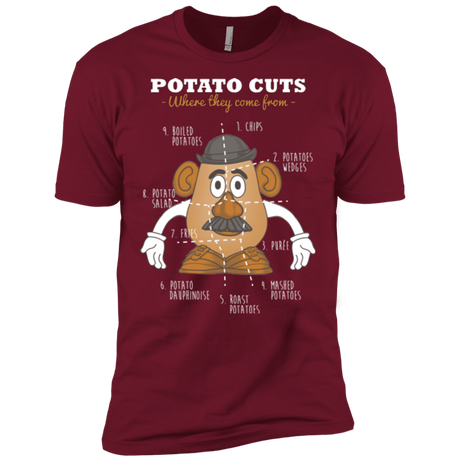T-Shirts Cardinal / X-Small A Potato Anatomy Men's Premium T-Shirt