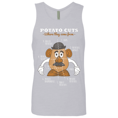 T-Shirts Heather Grey / Small A Potato Anatomy Men's Premium Tank Top