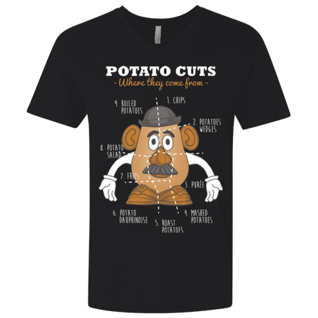 T-Shirts Black / X-Small A Potato Anatomy Men's Premium V-Neck