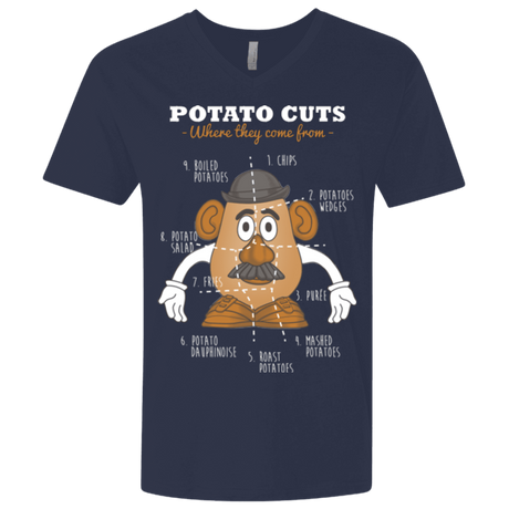 T-Shirts Midnight Navy / X-Small A Potato Anatomy Men's Premium V-Neck
