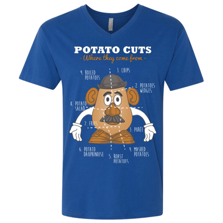T-Shirts Royal / X-Small A Potato Anatomy Men's Premium V-Neck