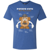 T-Shirts Vintage Royal / Small A Potato Anatomy Men's Triblend T-Shirt