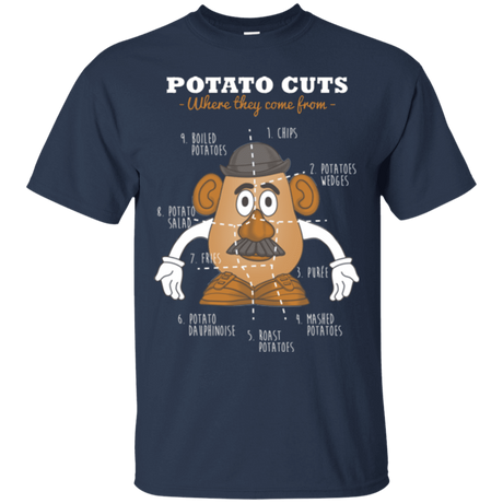 T-Shirts Navy / Small A Potato Anatomy T-Shirt