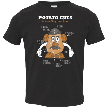 T-Shirts Black / 2T A Potato Anatomy Toddler Premium T-Shirt