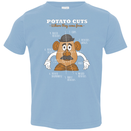 T-Shirts Light Blue / 2T A Potato Anatomy Toddler Premium T-Shirt
